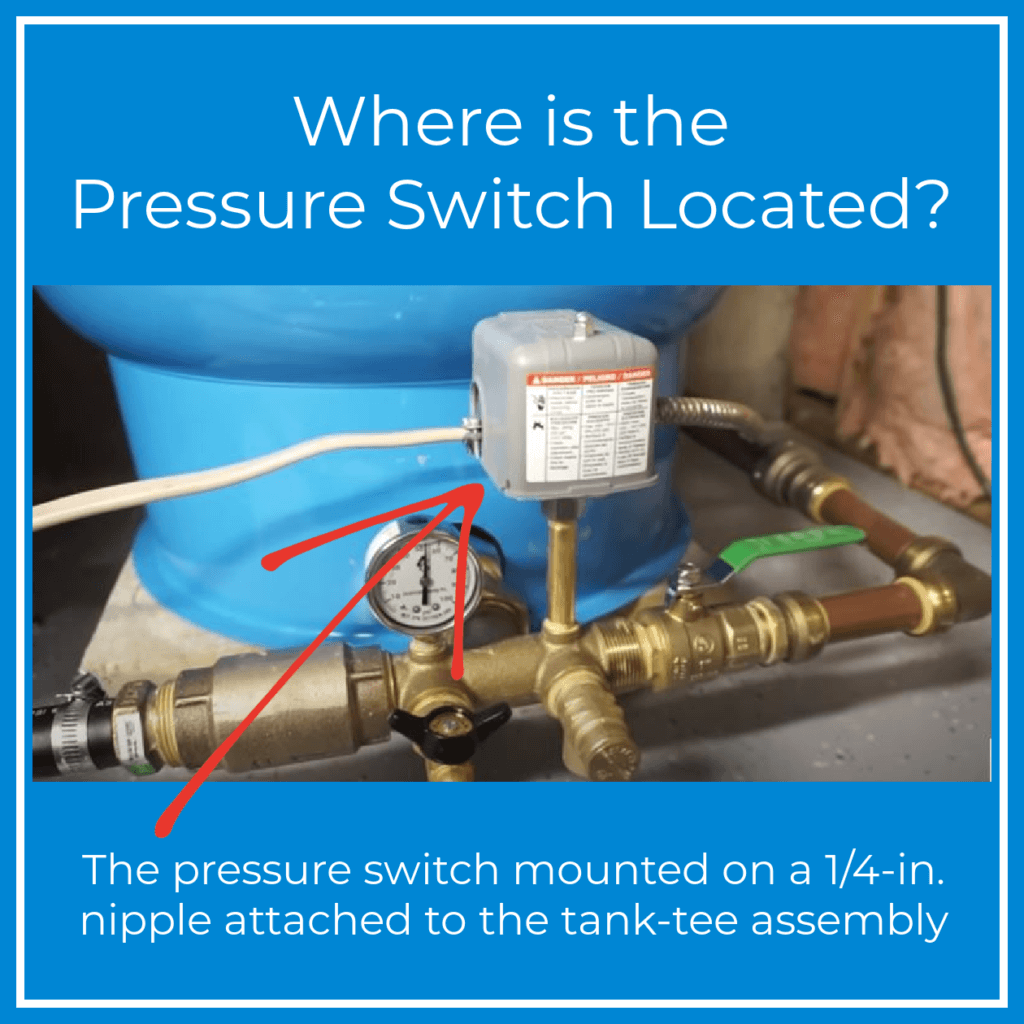 Where is the pressure switch located on your well pump system?