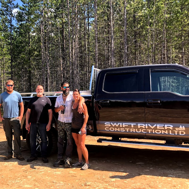 Swift River construction, Terrace, British Columbia